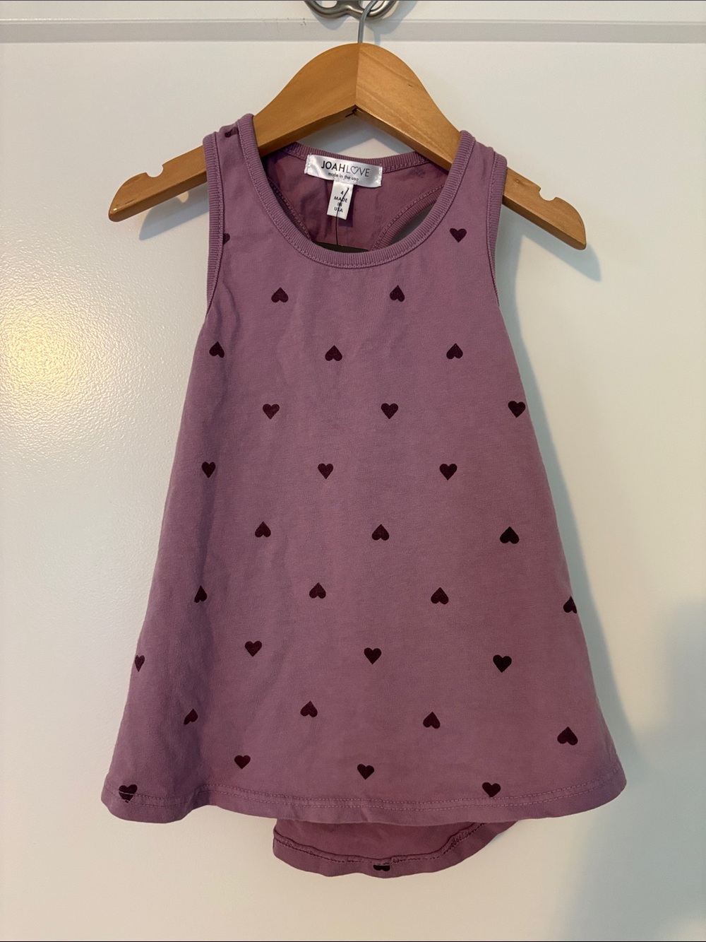 Joah Love Heart Tank Top, Size 4, NWT